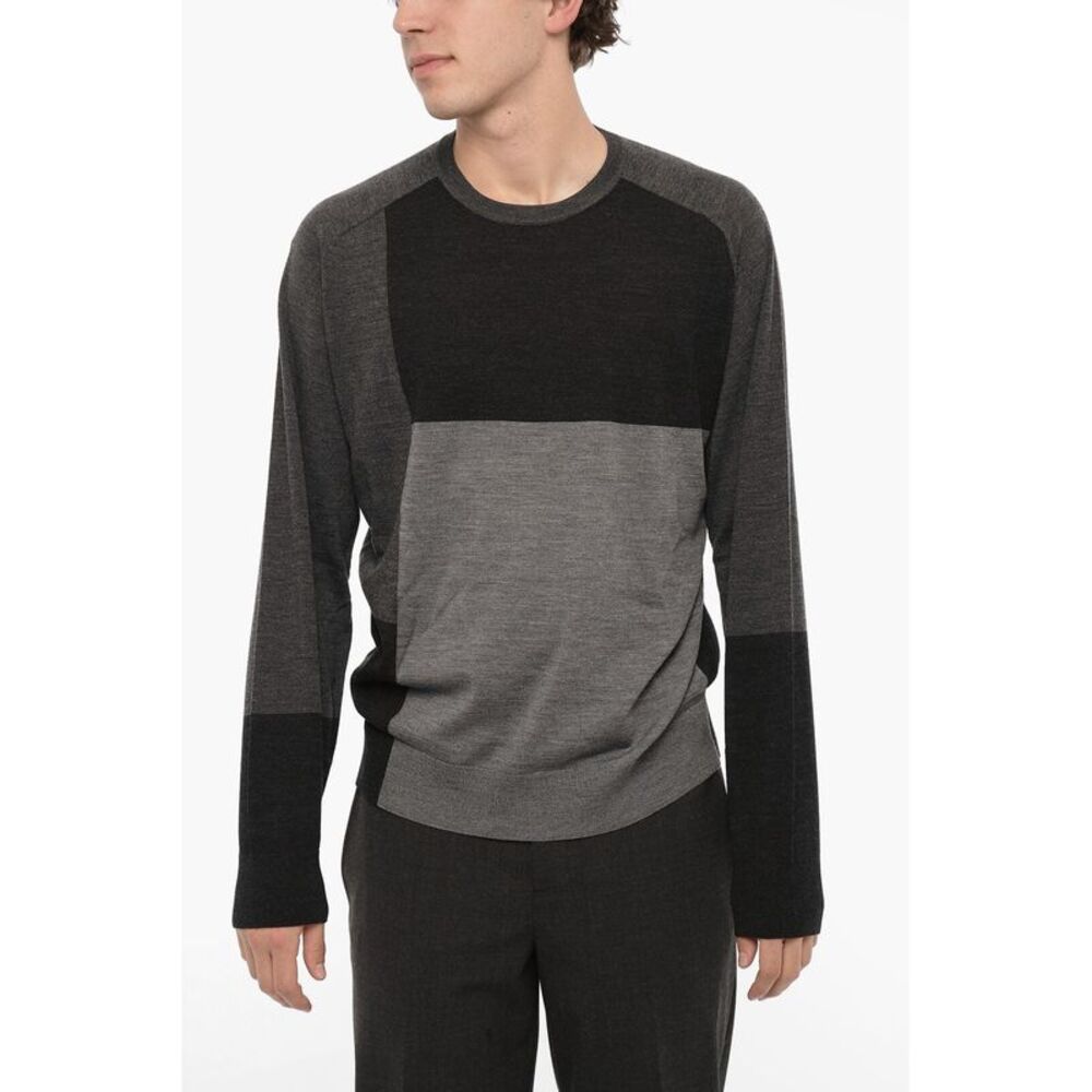 Two-Tone Wool Sweater